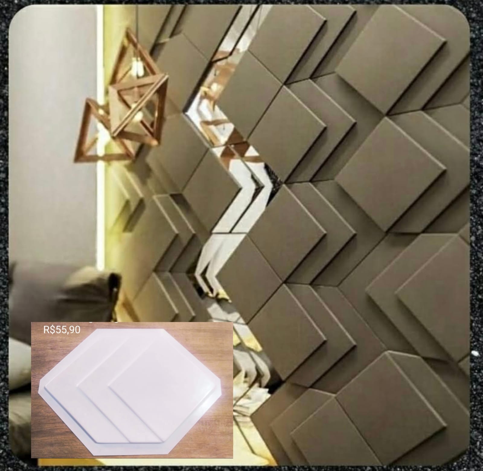 Losango Degradê 45cm